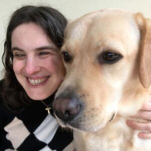 Foto: Elena Ferroni con il suo cane guida