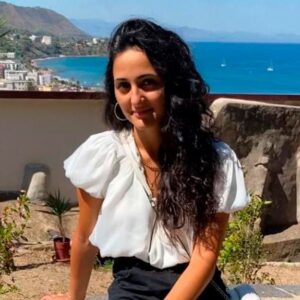 Foto: Chiara Vannucci scattata in una terrazza con vista mare