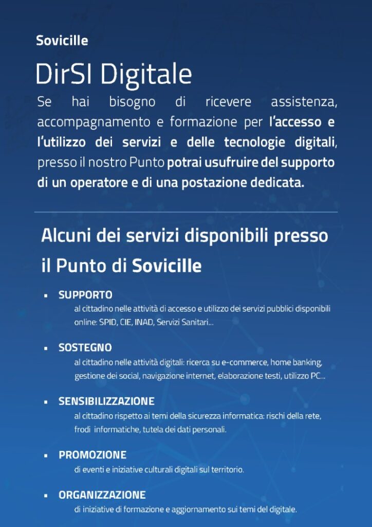 descrizione servizi Dirsi digitale